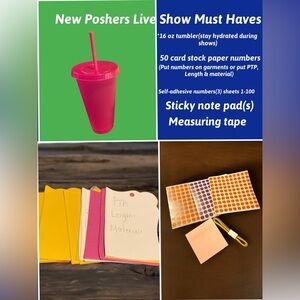 Self adhesive stickers- New Posher Must Have(s) Bundle NWOT